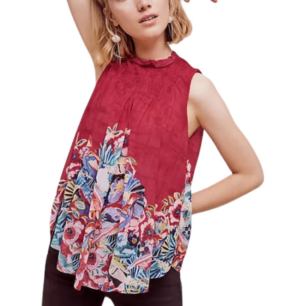 ANTHROPOLOGIE Deletta Dominica Swing Top